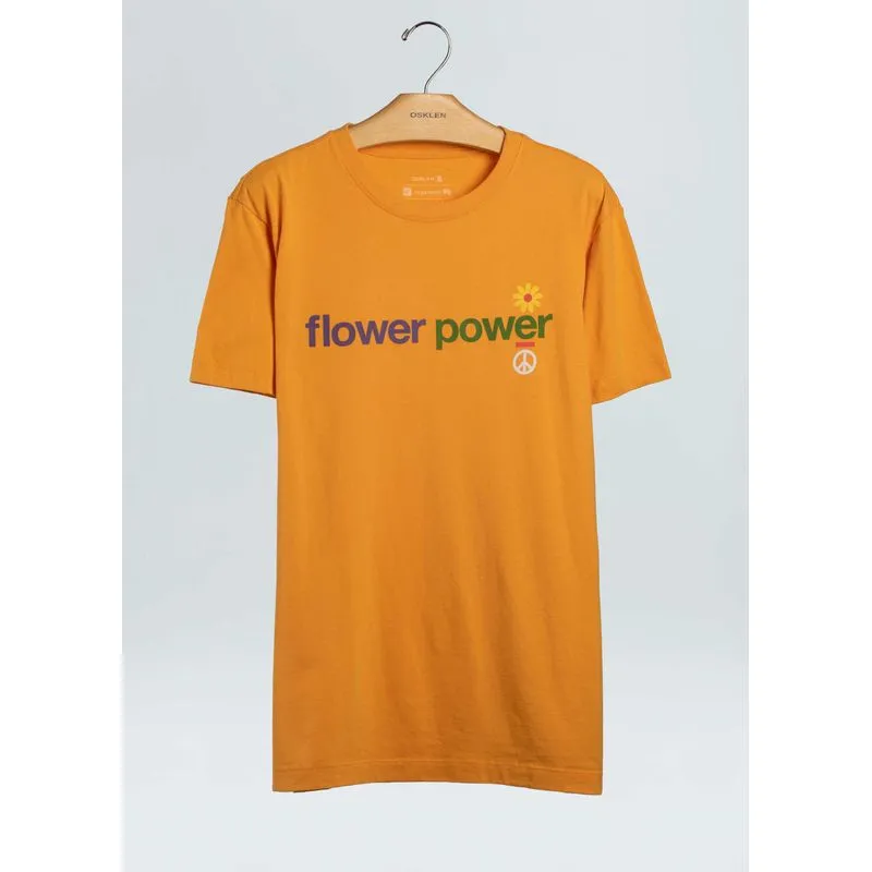T-shirt vintage flower power - amarelo - G