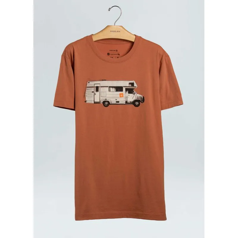 T-shirt vintage vehicle - marrom - M