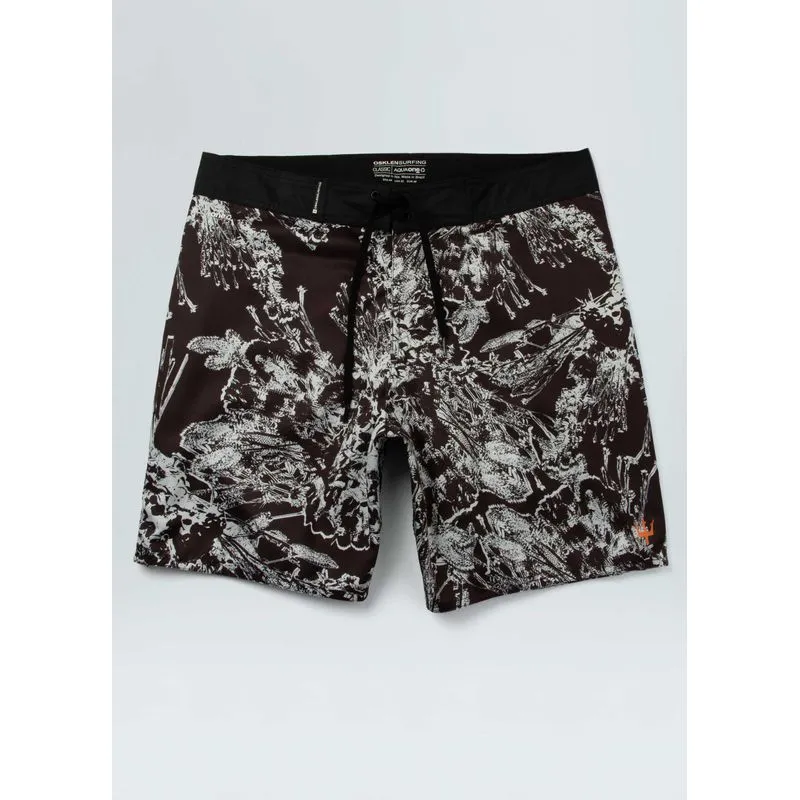 Bermuda surf noise flower - preto - 40