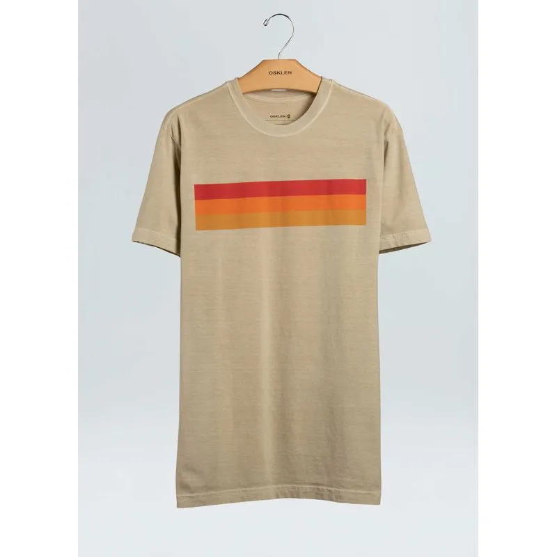 T-shirt stone tricolor - areia - M