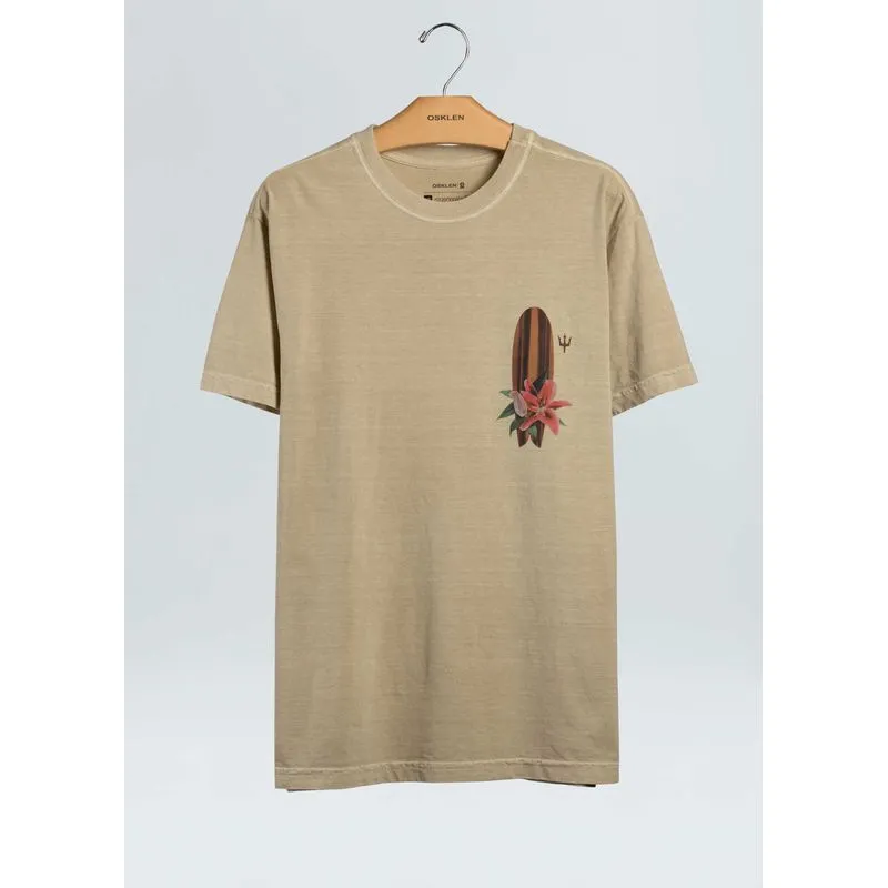 T-shirt stone woodboard - areia - G