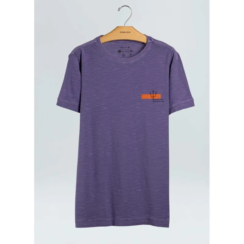 T-shirt rough tarja laranja - roxo - GG