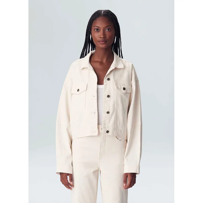 Jaqueta cropped white - off white - P