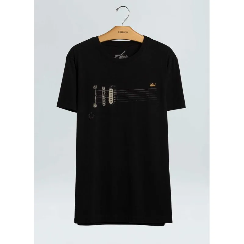 T-shirt vintage strings - preto - P