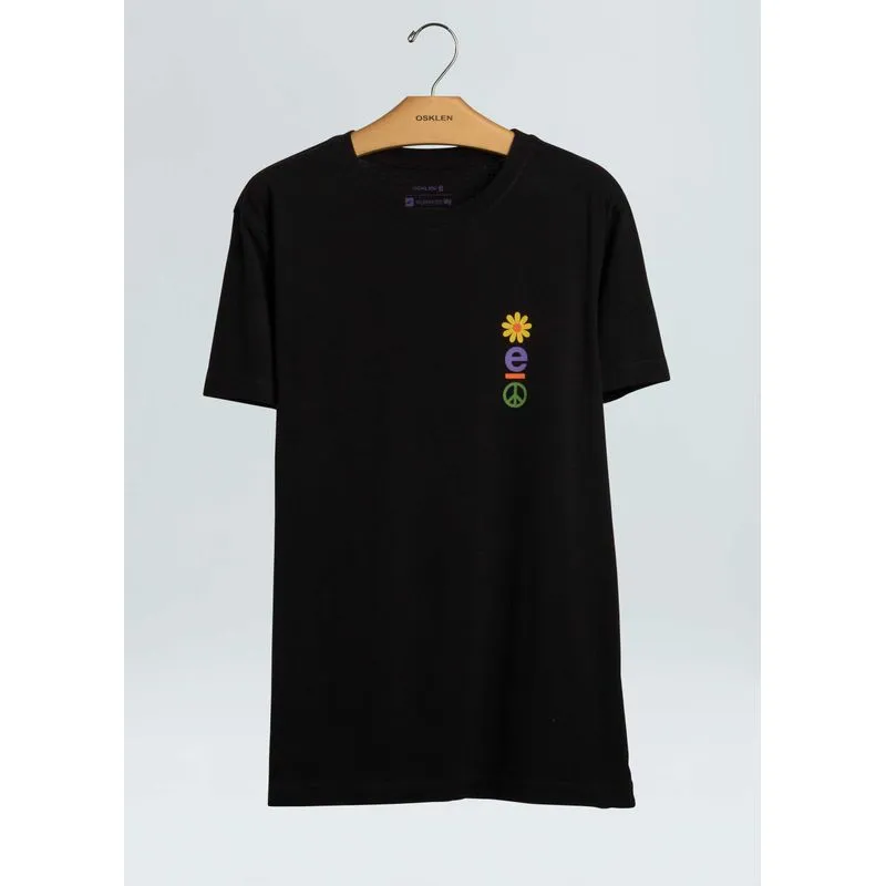 T-shirt vintage flwrpwr - preto - M