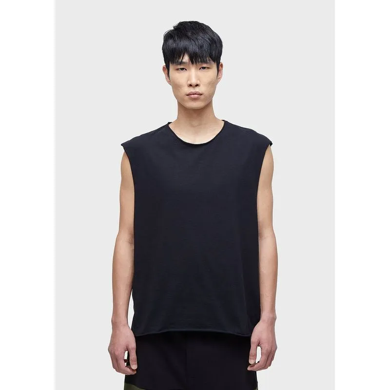 T-shirt sleveless - preto - M