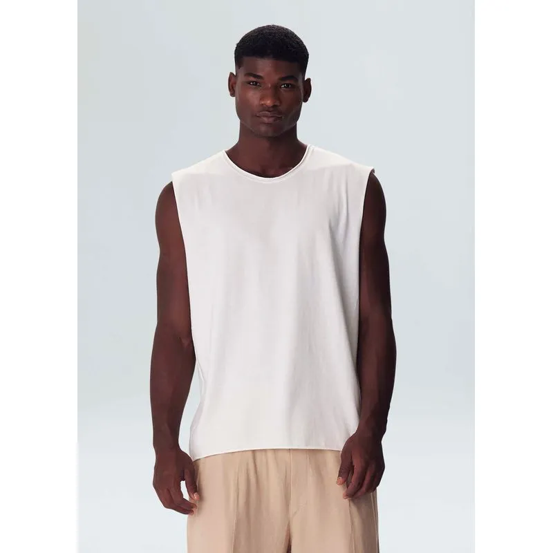 T-shirt sleveless - off white - P