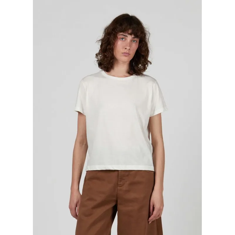 T-shirt cropped e-basics T-shirt fem cropped e-basics - off white - P