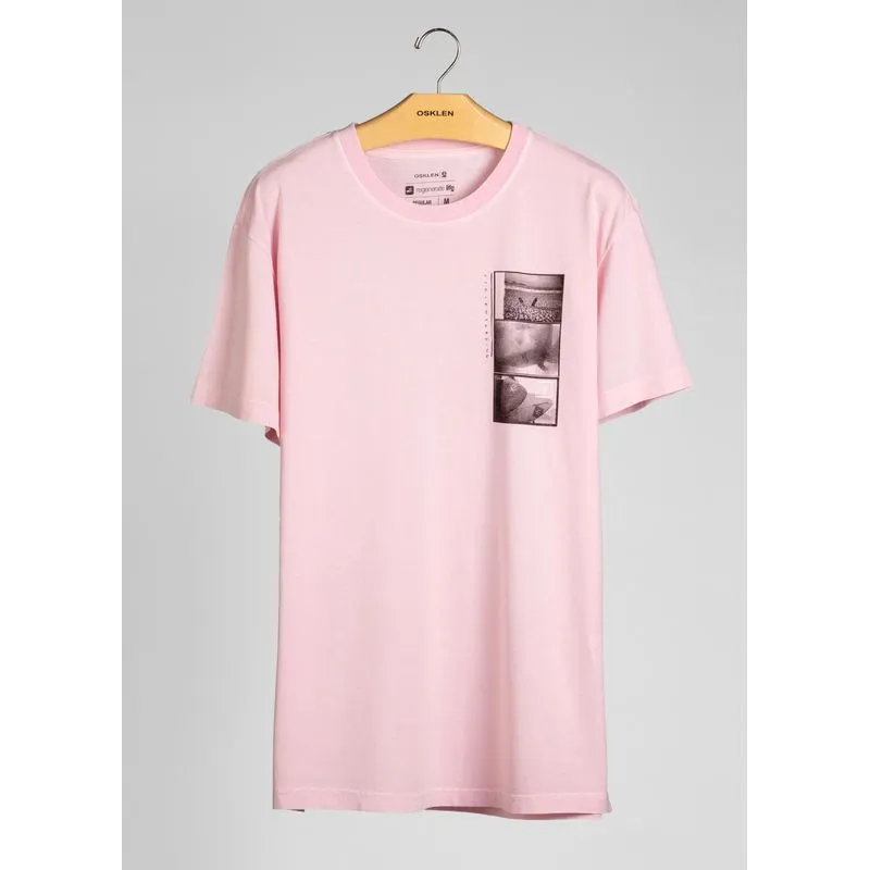 T-shirt stone ipanema compositio - rosa - G
