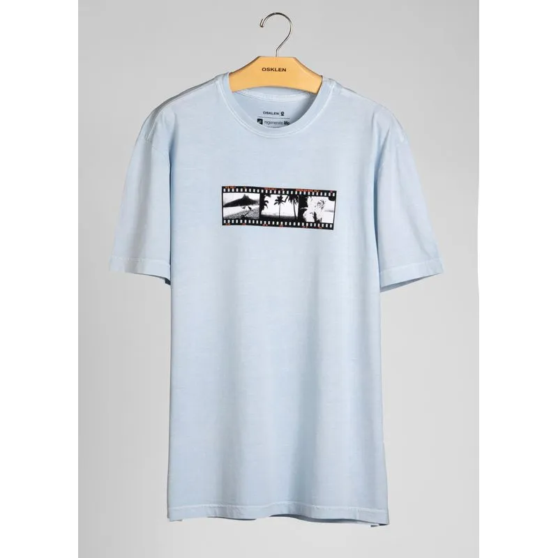 T-shirt stone uki film - azul - G