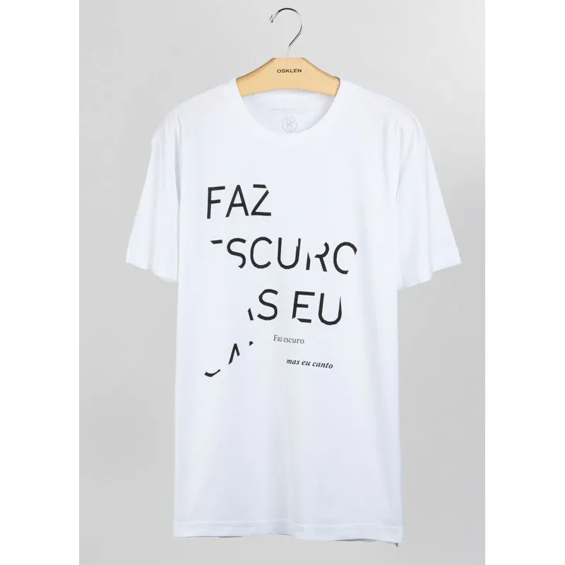 T-shirt stone faz escuro - branco - GG