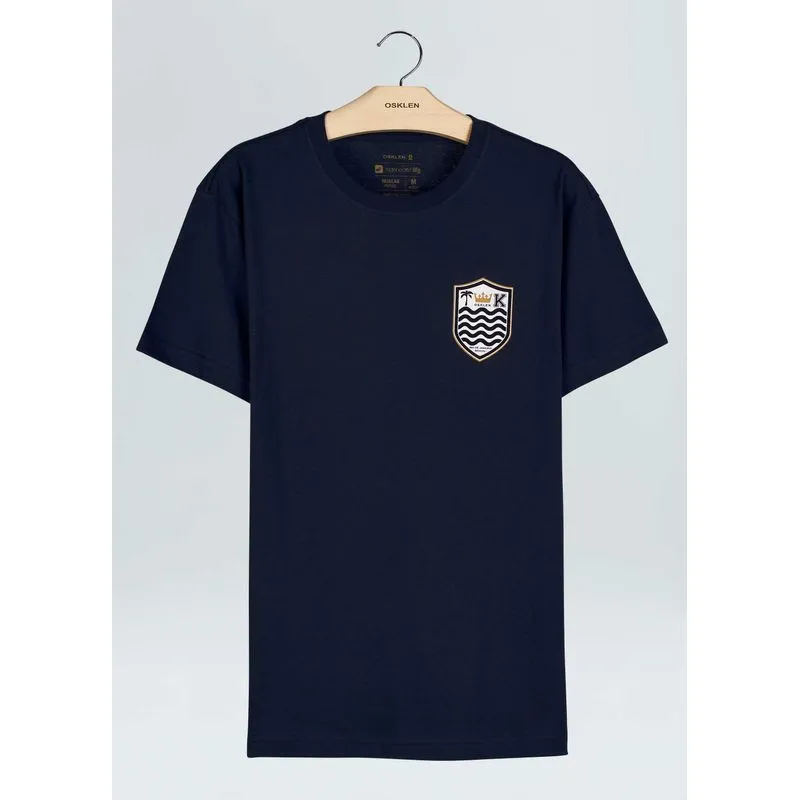 T-shirt vintage brasão T-shirt vintage brasao - azul marinho - G