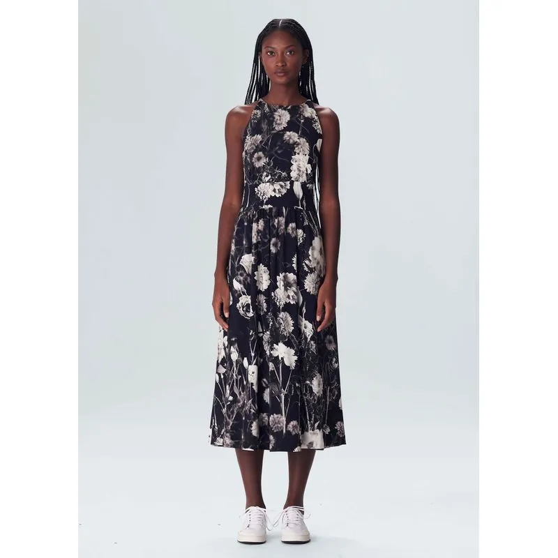 Vestido frente única desfoque night Vestido frente unica desfoque night - preto - M