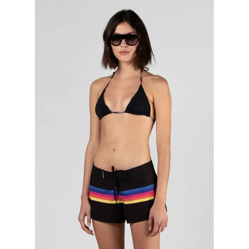 Short surf rainbow stripes Short surf fem rainbow stripes - preto - 38