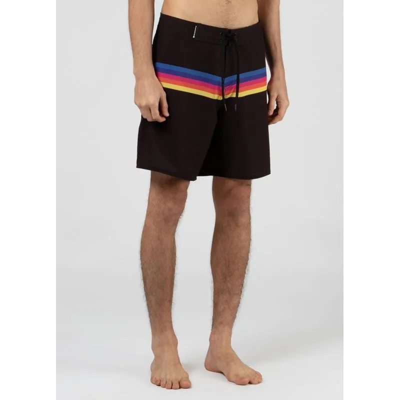 Bermuda surf rainbow stripes - preto - 42