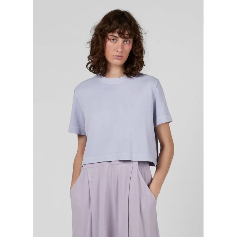 T-shirt cropped pastel T-shirt fem cropped pastel - lilás - G