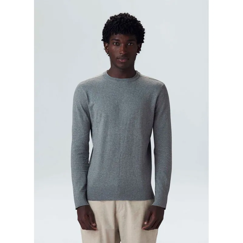 Sweater tricot classic cotton ii - cinza - G
