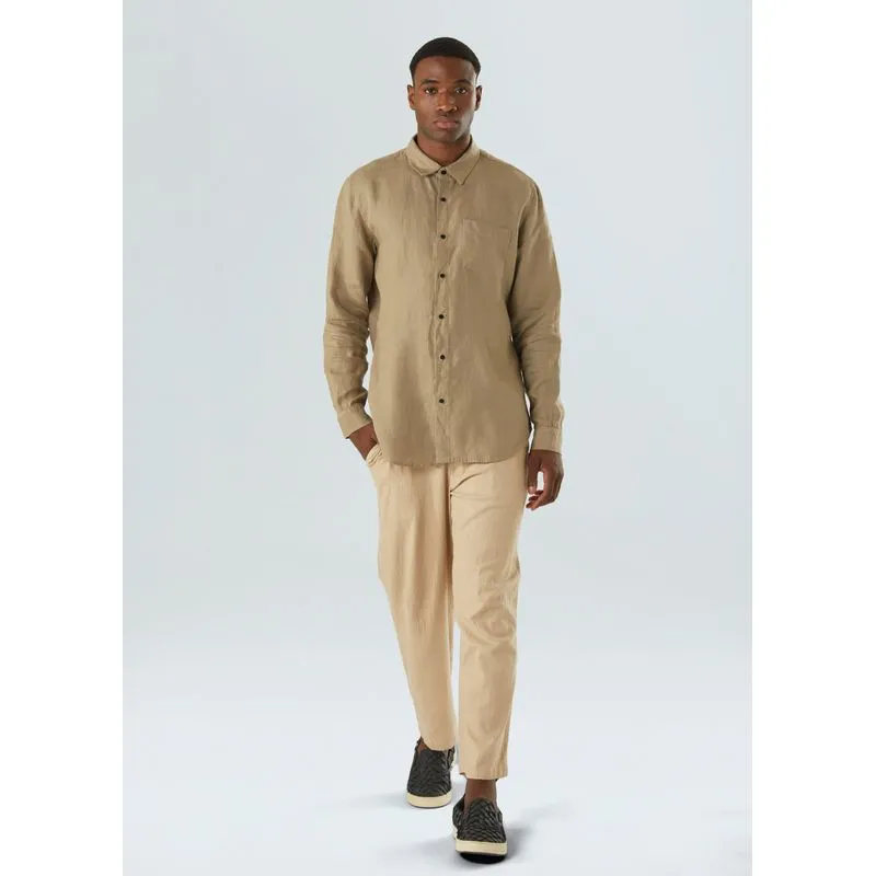 Camisa classic linen ml - bege - M