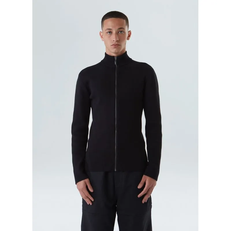 Sweater tricot zipped cotton - preto - M