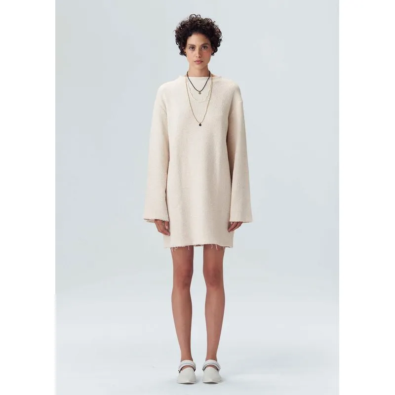 Vestido moletom chenille Vestido ml moletom chenille - off white - G