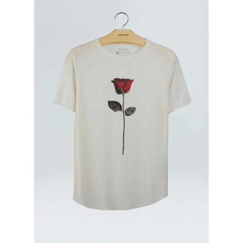 T-shirt rose T-shirt fem rose - off white - G