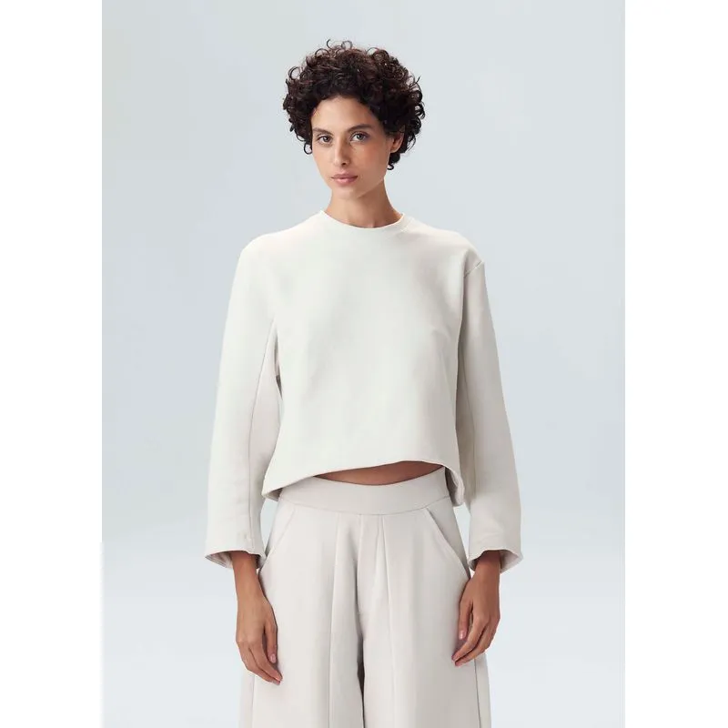 Blusa moletom organic Blusa ml fem moletom organic - off white - P