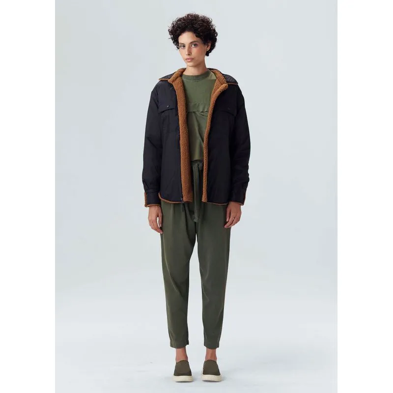 Camisa oversized montanhismo double face - bege - G