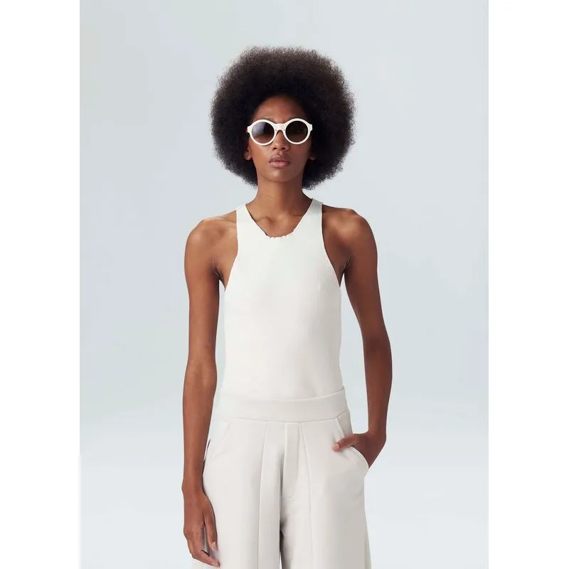 Regata tricot rayon nadador - branco - M