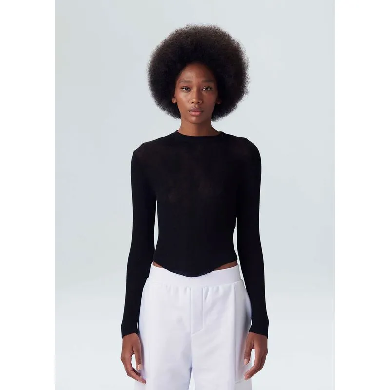 Blusa tricot light Blusa ml tricot light - preto - G