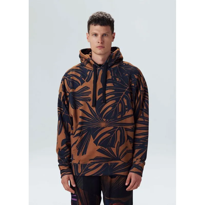 Moletom over tropi leaf dark - preto - M