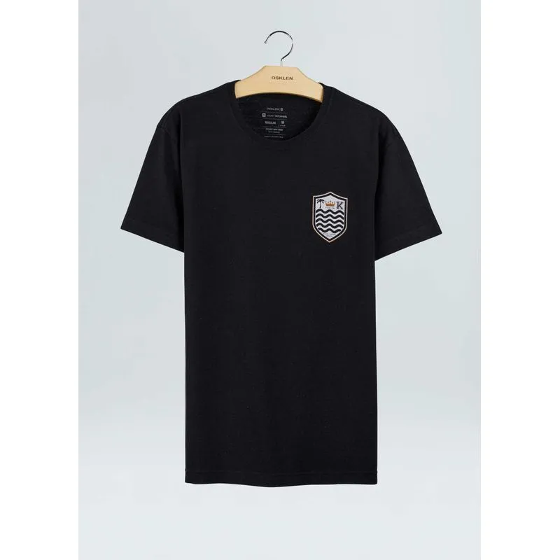 T-shirt brasão T-shirt mc brasao - preto - P