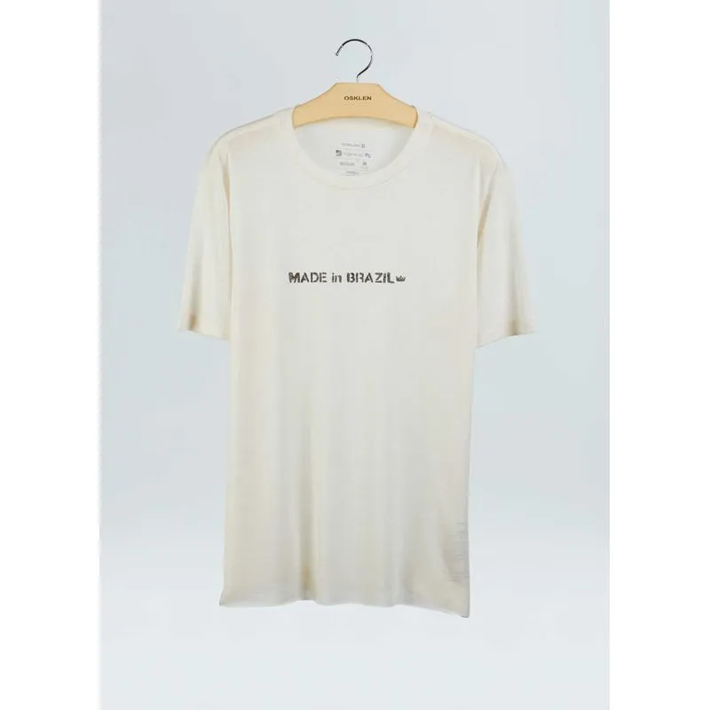 T-shirt light linen made in brazil - off white - M