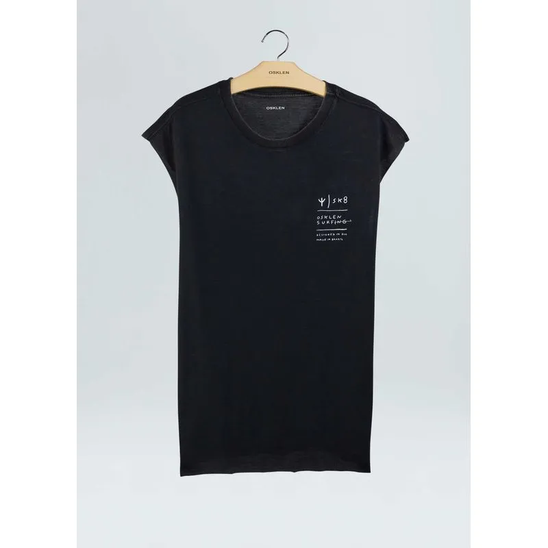 T-shirt double sleeveless sk8 - preto - GG