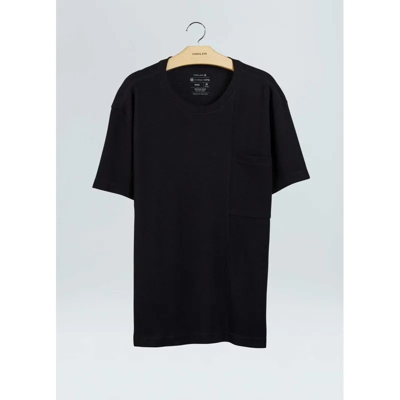 T-shirt mix textures - preto - G