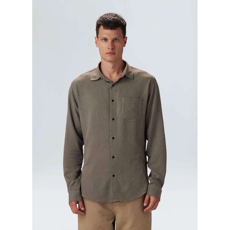 Camisa garden stripe ml - preto - M