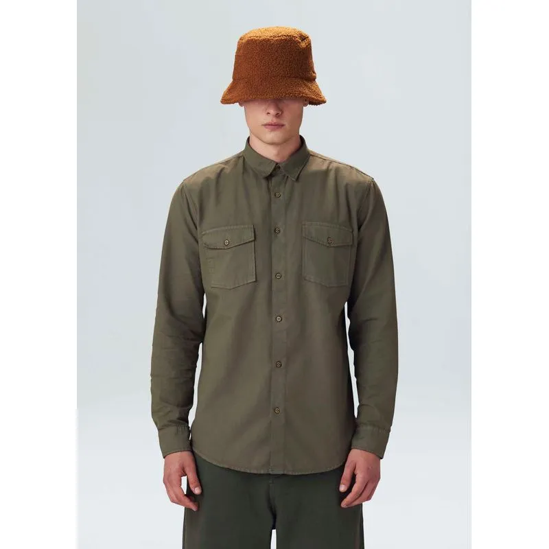 Camisa bordado leaf ml - verde forest - G