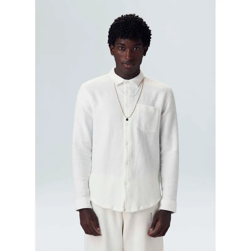 Camisa warped cotton ml - off white - GG