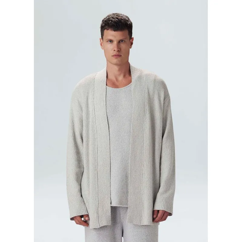 Cardigan tricot light e-fabrics - areia - P