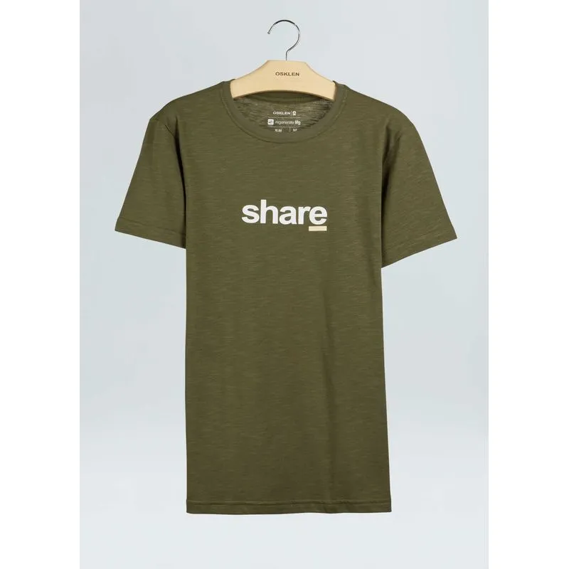T-shirt organic rough share - verde forest - GG
