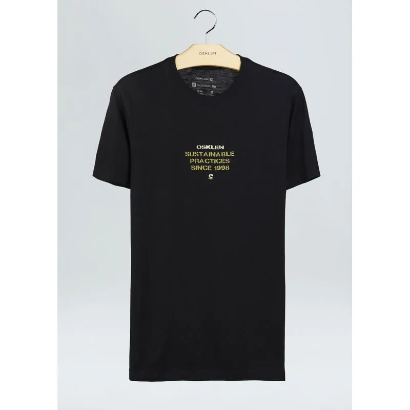 T-shirt org rough sustainable practices - preto - M