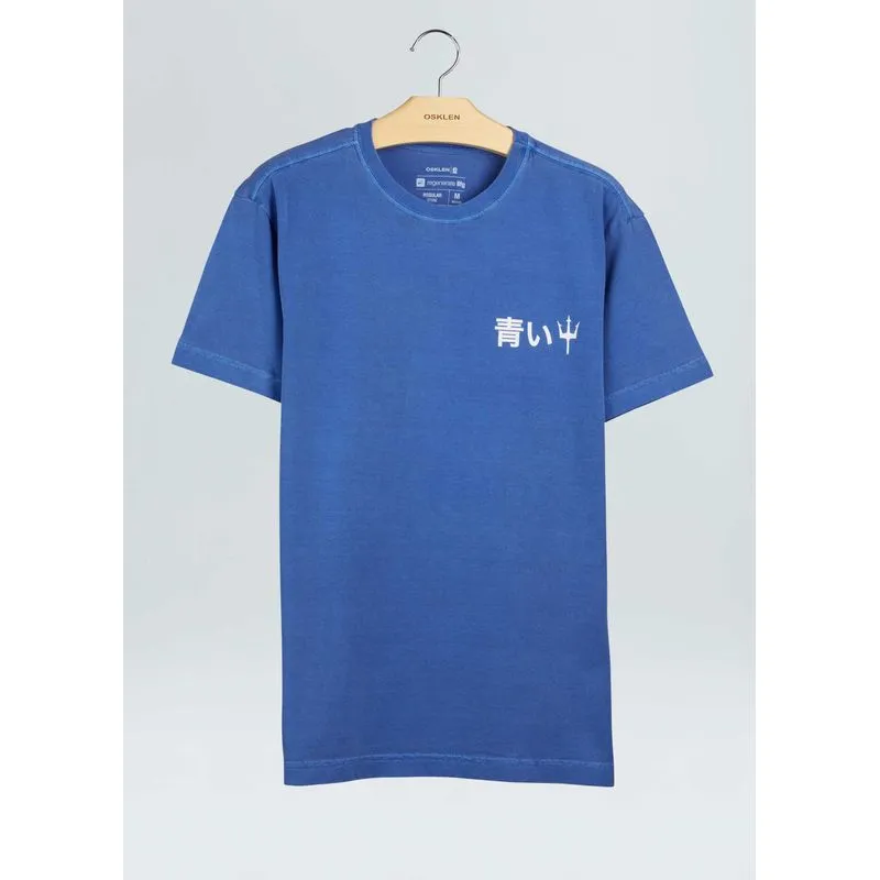 T-shirt regular stone blue - azul - P