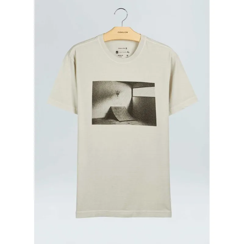 T-shirt stone concrete - branco - GG