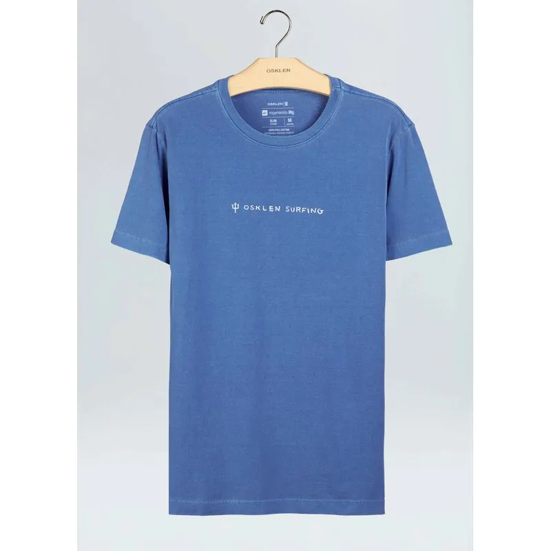 T-shirt stone srf handmade - azul - P