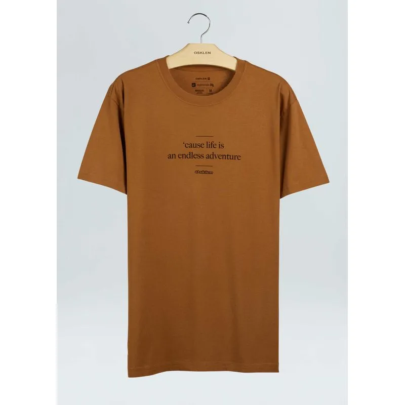 T-shirt vintage cause life - caqui - M