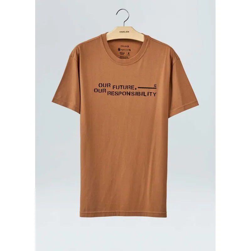 T-shirt vint our future our responsibili - caqui - GG