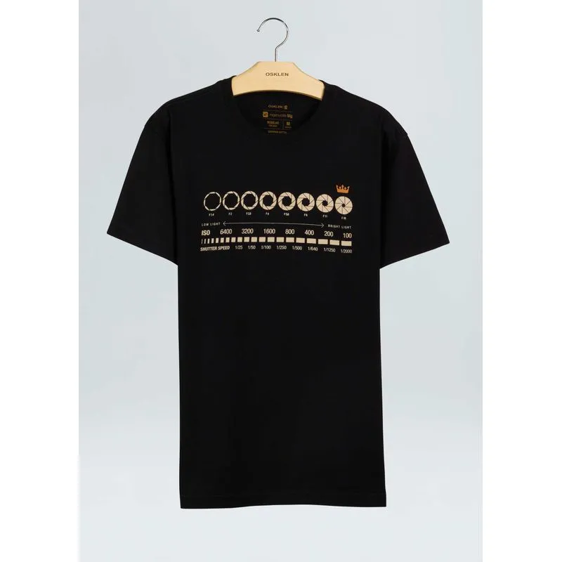 T-shirt vintage photography cheat - preto - GG