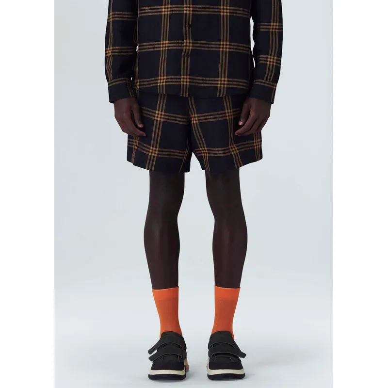Bermuda crossed stripes - preto - 46