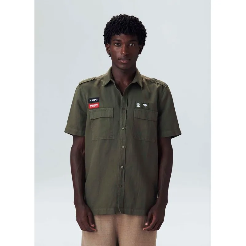 Camisa utility hemp patch Camisa mc utility hemp patch - verde forest - GG
