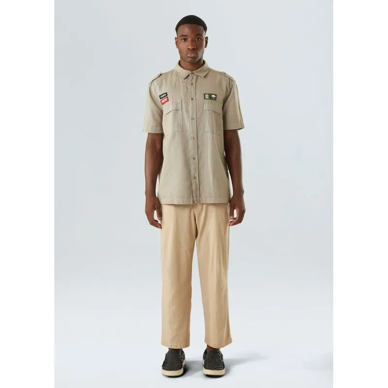 Camisa utility hemp patch Camisa mc utility hemp patch - bege - P