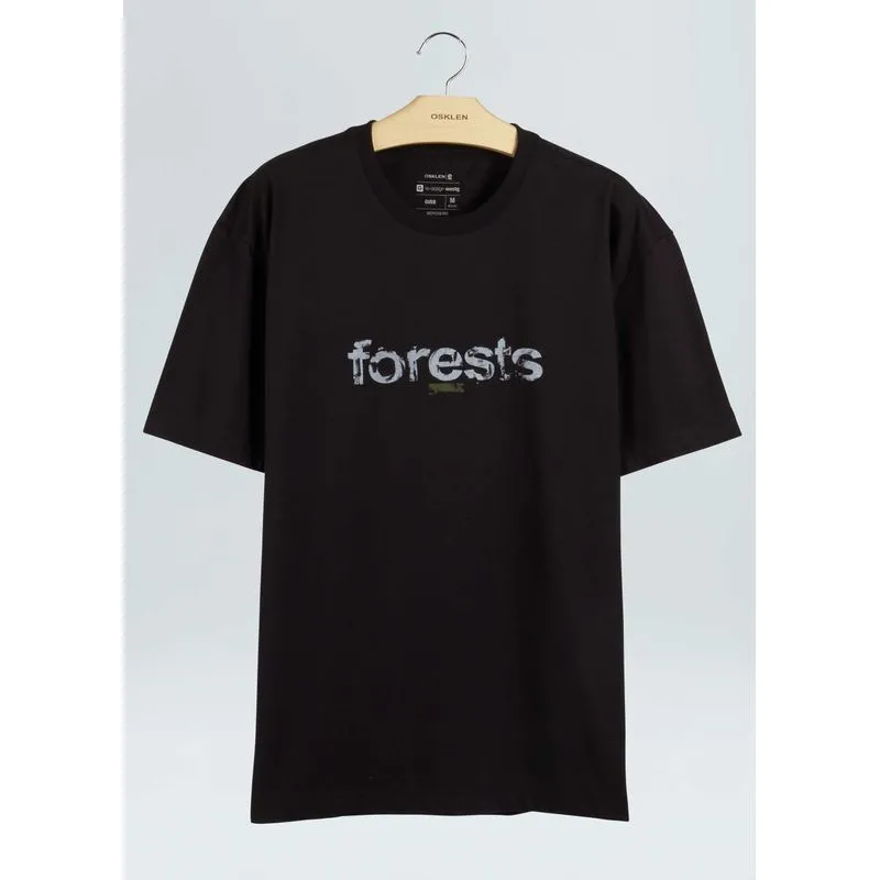 T-shirt forest brush - preto - G
